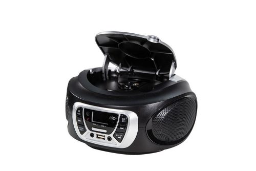 Trevi CMP 510 DAB Hordozható Sztereó Boombox CD-lejátszó, DAB/DAB+, FM rádióval, AUX és USB bemenettel, fekete szín