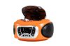Trevi CMP 510 DAB Hordozható Sztereó Boombox CD-lejátszó, DAB/DAB+, FM rádióval, AUX és USB bemenettel, narancssárga