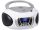 Trevi CMP 510 DAB Hordozható Sztereó Boombox CD-lejátszó, DAB/DAB+, FM rádióval, AUX és USB bemenettel, fehér szín