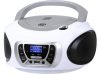 Trevi CMP 510 DAB Hordozható Sztereó Boombox CD-lejátszó, DAB/DAB+, FM rádióval, AUX és USB bemenettel, fehér szín