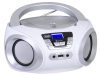 Trevi CMP 544 BT Hordozható Boombox, Bluetooth-tal, FM rádióval, USB és AUX bemenettel fehér színben