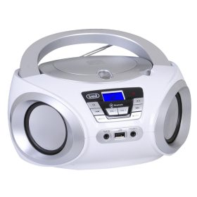   Trevi CMP 544 BT Hordozható Boombox, Bluetooth-tal, FM rádióval, USB és AUX bemenettel fehér színben