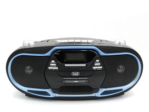 Trevi CMP 574 USB Hordozható Boombox Sztereó CD, USB és Kazettás Lejátszó, digitális FM rádióval, 20W teljesítménnyel