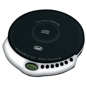   Trevi CMP 498 Hordozható CD lejátszó, fekete/ezüst színben, fülhallgatóval