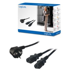 LogiLink Y-tápkábel-C13 apa - IEC13 anya (CP101)