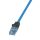 Logilink Prémium patch kábel, Cat.6A, U/UTP, 10G/PoE/HDBT, kék, 25 m