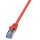 LogiLink Patch kábel PrimeLine, Cat.6A, S/FTP, piros, 1 m
