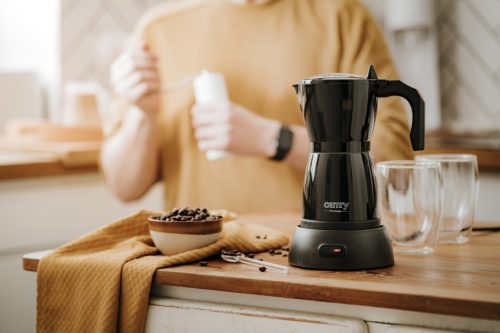 Camry CR 4415B elektromos kotyogó, presszókávéfőző fekete