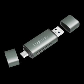   Logilink USB 3.2 Gen1 kártyaolvasó, SD és microSD kártyához, alumínium ház (CR0043)