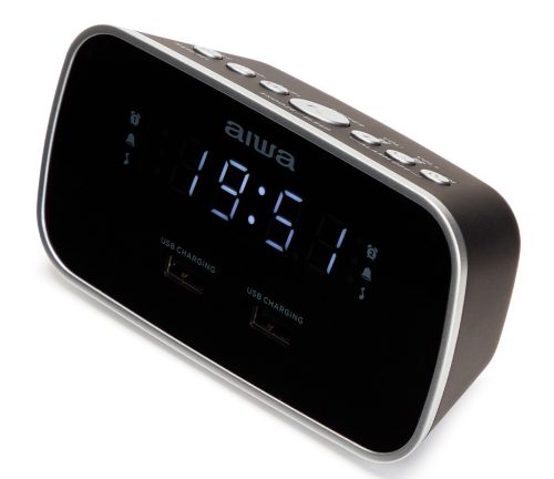 Aiwa CRU-19BK Ébresztőórás Rádió – Stílus és Funkcionalitás a Kényelmes Reggelért, fekete színben