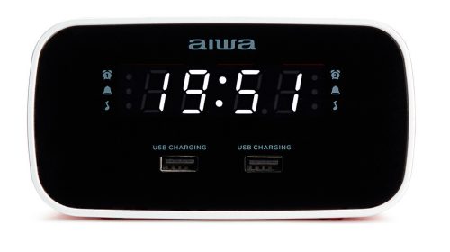 Aiwa CRU-19RD Ébresztőórás Rádió – Stílus és Funkcionalitás a Kényelmes Reggelért, piros színben