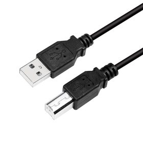   Logilink USB 2.0 kábel, USB-A/M - USB-B/M, fekete, 2 m (CU0007B)