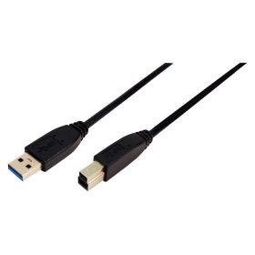  LogiLink USB 3.0 Csatlakozó kábel, 1 méter, fekete (CU0023)