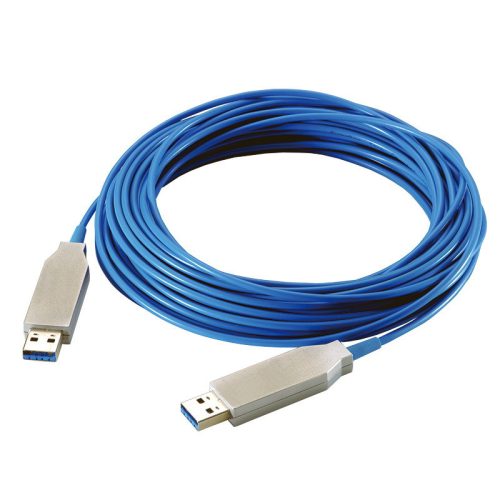 Logilink USB 3.0 kábel, USB-A/M-USB-A/M, AOC, TT dongle, kék, 30 m