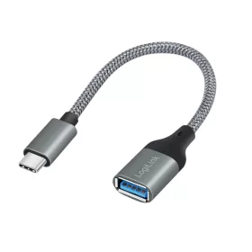   Logilink USB 3.2 Gen1 Type-C adapter, C/M-USB-A/F, OTG, alumínium, 0,15 m (CU0106)