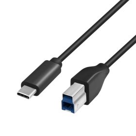   Logilink USB 3.2 Gen1 Type-C kábel, C/M-USB-B/M, fekete, 2 m (CU0163)