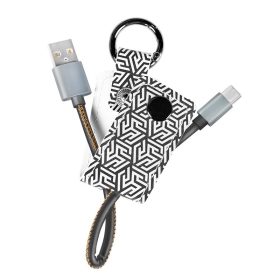   Logilink USB 2.0 Type-C kábel, C/M-USB-A/M, kulcstartó, 0,22 m (CU0164)