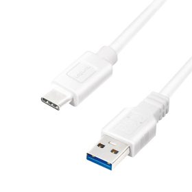   Logilink USB 3.2 Gen1 Type-C kábel, C/M-USB-A/M, fehér, 0,15 m (CU0172)