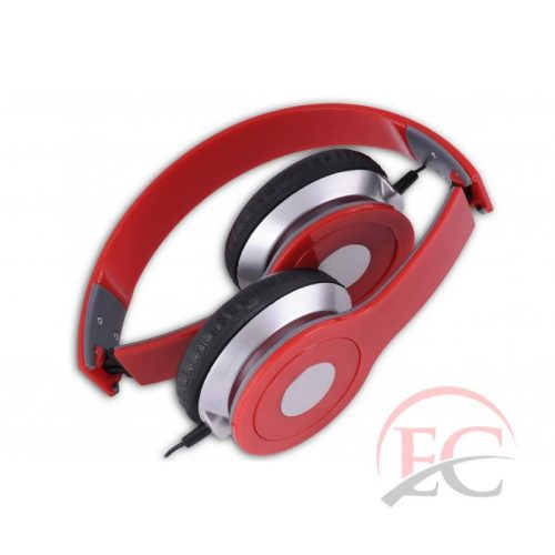 Rebeltec City fejhallgató, piros