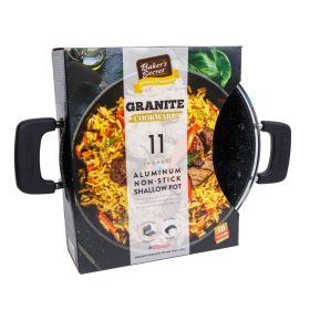   Baker's Secret DA00962 Baker's Secret - alumínium edény fedővel - 28 cm