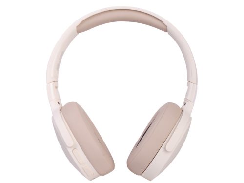Trevi DJ 12E45 BT CREAM Digitális sztereó Bluetooth DJ fejhallgató, beépített médialejátszóval és FM rádióval