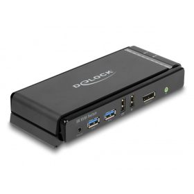   Delock DisplayPort 1.4 KVM switch 8K 60 Hz USB 5 Gbps-vel és audióval (DL-11476)