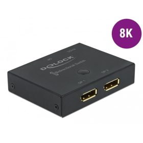   Delock DisplayPort 2 - 1 kapcsoló kétirányú 8K 30 Hz (DL-11478)