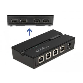   Delock USB 2.0 kapcsoló 4 személyi számítógép - 4 eszköz (DL-11494)