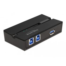   Delock USB 3.0 kapcsoló 2 személyi számítógép - 1 eszköz (DL-11495)