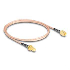   Delock Antennakábel, SMA-dugó apa SMA anya válaszfali csatlakozóval RG-316 75 cm (DL-12011)