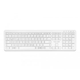   Delock NÉMET 2,4 GHz-es vezetéknélküli USB klaviatúra fehér (lapos) (DL-12014)