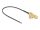 Delock Antenna kábel SMA 90  PCB anya válaszfali csatlakozóval apa I-PEX Inc., MHF  4L-dugó 1.13 25 cm menethossz 15 mm