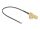 Delock Antenna kábel RP-SMA 90  PCB anya válaszfali csatlakozóval apa I-PEX Inc., MHF  4L-dugó 1.13 25 cm menethossz 15 mm