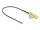 Delock Antenna kábel RP-SMA 90 PCB anya válaszfali csatlakozóval apa I-PEX Inc., MHF I-dugó 1.13 25 cm menethossz 15 mm