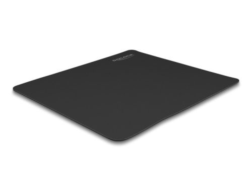 Delock Egérpad fekete színű 450 x 400 mm méretű üvegborítású