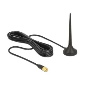   Delock LTE / GSM / UMTS antenna SMA-dugó 3 dBi irányítatlan, rögzített, mágneses talppal és csatlako (DL-12416)
