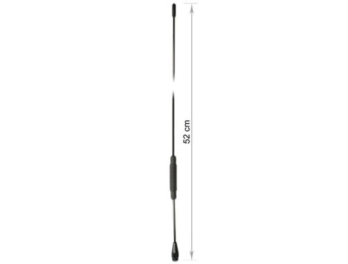 Delock TETRA BOS antenna 380 - 410 MHz 2,5 dBi 52,2 cm-es, csavaros  rögzítésű, irányítatlan Delock