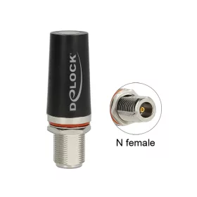   Delock LTE Antenna N Jack 3 dBi minden irányú, fix fekete tetőre szerelhető kültéri antenna (DL-12456)
