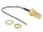 Delock Antennakábel RP-SMA Jack Bulkhead > MHF IV/ HSC MXHP32 kompatibilis dugó 100 mm 0,81 menettel (DL-12465)