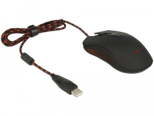 Delock 4 gombos optikai, USB gamer egér