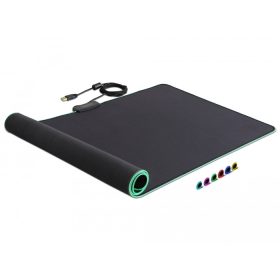   Delock USB egérpad 920 x 303 x 3 mm RGB megvilágítással (DL-12555)
