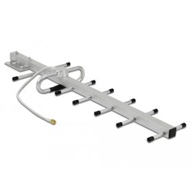   Delock LPWAN 806 - 896 MHz Yagi antenna SMA-dugó 10 dBi irányított, rögzített, kültéri fali és állít (DL-12569)