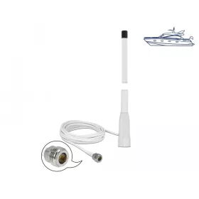   Delock WLAN 802.11 b/g/n Marina Antenna N anya 10 dBi 110,5 cm rögzített kötetlen irányú kapcsolódó (DL-12576)