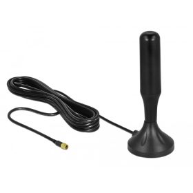   Delock LTE antenna SMA-dugó 3 - 5 dBi 12,4 cm irányítatlan, rögzített, mágneses talppal és csatlakoz (DL-12587)
