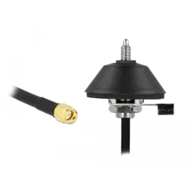   Delock Antenna talapzat M6 csatlakozó kábellel RG-58 C/U 3 m SMA dugóval fekete (DL-12589)