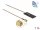 Delock WLAN 802.11 ac/ax/a/h/b/g/n Antenna, SMA csatlakozódugó, 0,5 - 1,2 dBi, RG-178 1 m-es NYÁK-la (DL-12610)