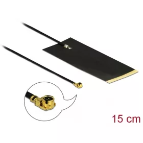   Delock LPWAN antenna MHF  I dugó -2,63 dBi 1,13 15 cm FPC belső öntapadós (DL-12615)