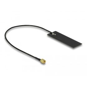   Delock WLAN WiFi 6 802.11 ac/ax/a/h/b/g/n Antenna, RP-SMA csatlakozódugó, 2 - 4 dBi, 15 cm-es NYÁK-lap, belső öntapadós (DL-12649)