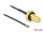 Delock Antenna kábel RP-SMA anya válaszfali csatlakozóval apa MHF  4L LK-dugó 1.37 10 cm menethossz