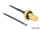 Delock Antenna kábel RP-SMA anya válaszfali csatlakozóval apa MHF  4L LK-dugó 1.37 10 cm menethossz (DL-12655)